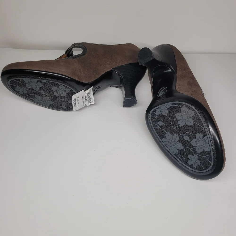 Sofft Women’s Vasta Mary Jane T Strap Kitten Heels Size 7.5 Nimbus Grey/Charcoal - Picture 10 of 11